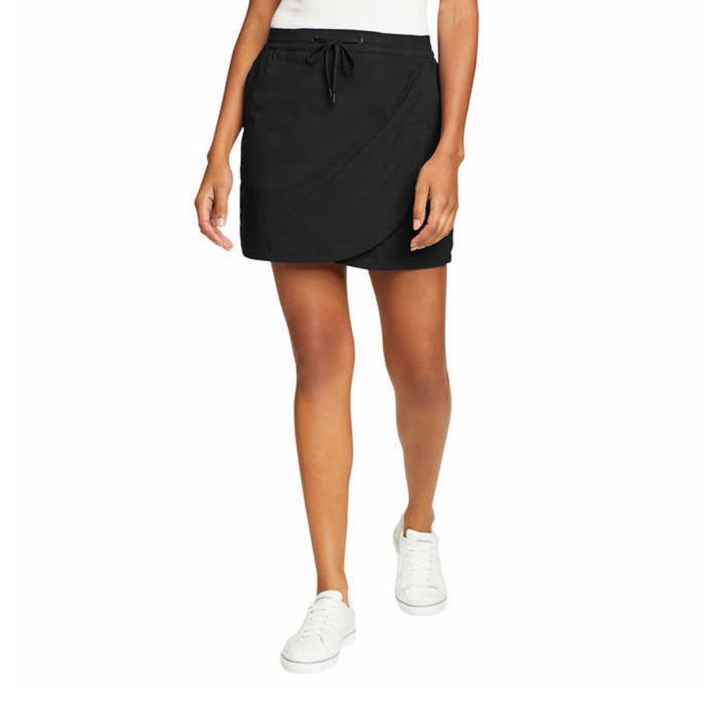 Eddie Bauer Ladies Tulip Hem Skort BLACK Size XXL, 2XL